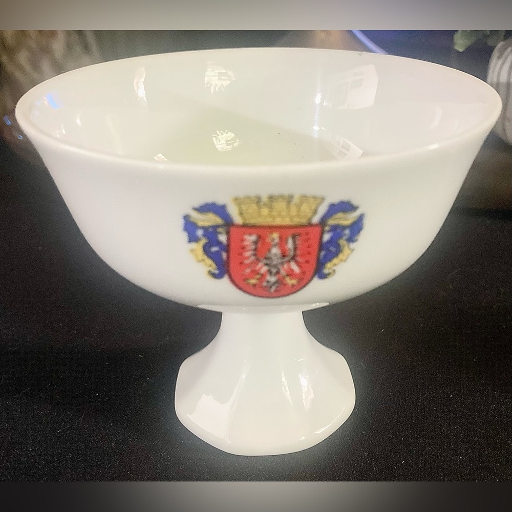 Vintage Heidelberg Rampant Lion Crown Coat of Arms Chalice